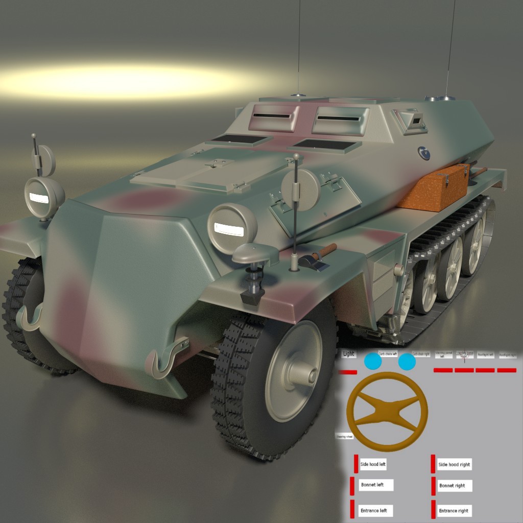 Ammunition wagon SD KFZ 252  preview image 1